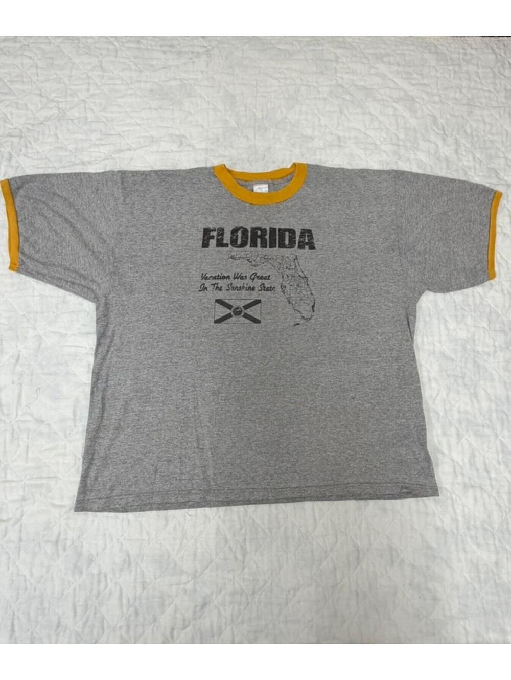 Vintage 80s Florida Ringer Tee “Sunshine State" Graphic T-Shirt